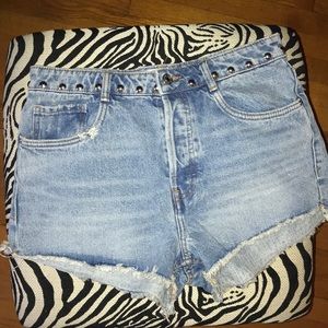 NWOT/Zara High waisted Jean Shorts